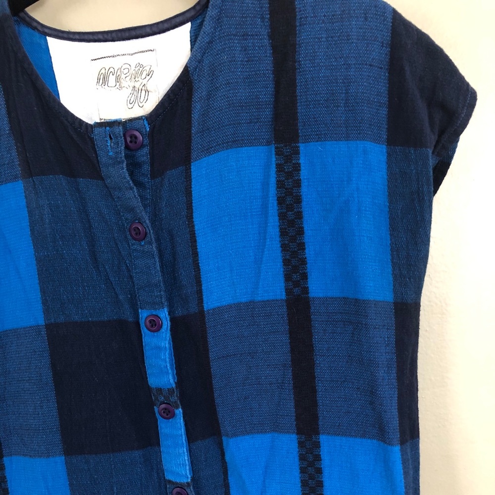 Ace & Jig Indigo Check Coveralls Gem